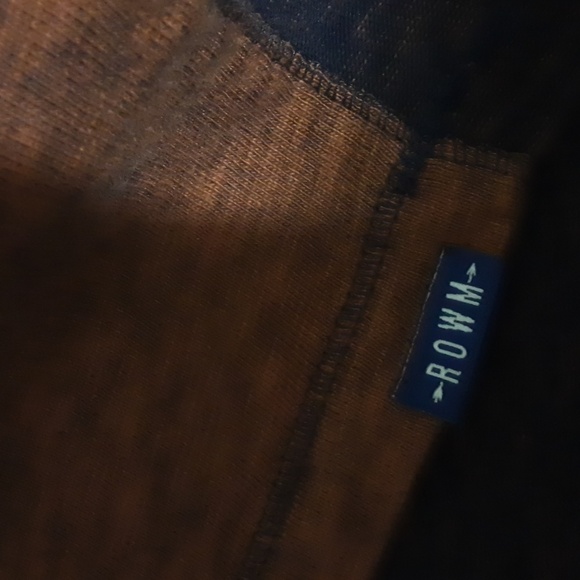 RowM pullover top men 3XB base layer brown outdoor performance casual y2k retro - Picture 7 of 8